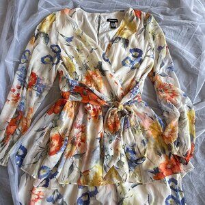 Express Floral Wrap Romper – Size M (Conscious Edit)